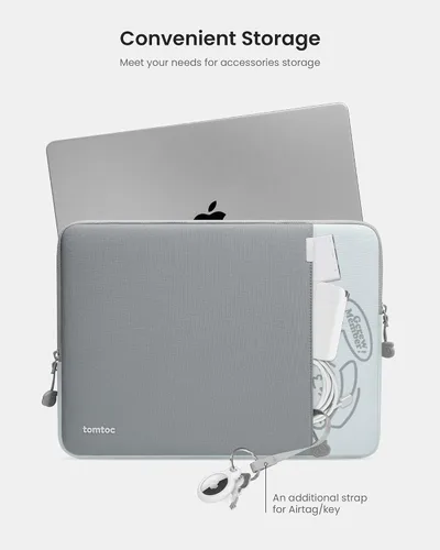 Miniatura 6 de tomtoc Funda protectora giratoria de 360° para portátil de 16 pulgadas MacBook Pro M4/M3/M2/M1 Pro/Max A3403 A3186 A2991 A2780 A2485 A2141 Azul