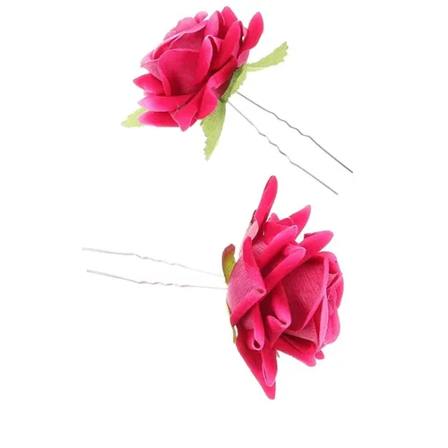 Miniatura 4 de 4 horquillas rosas para mujer, broche de rosa nupcial, pinzas florales para boda, para mujer, niña, fiesta, boda (negro)