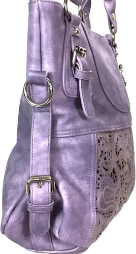 Miniatura 3 de Zzfab Laser Cut Hobo Bag Doble Manijas Bolso Grande