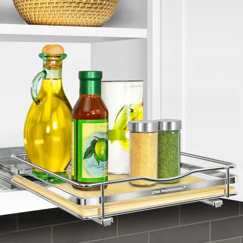 Miniatura 26 de LYNK PROFESSIONAL® Élite™ Organizador de especieros extraíble para el interior de armarios de cocina - 6-3/8 pulgadas de ancho - Cajón deslizante