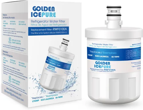 Miniatura 9 de GOLDEN ICEPURE Filtro de agua para refrigerador RWF0100A, repuesto para ADQ72910901, LG LT500P, Kenmore 469890, 9890, 5231JA2002A, LSC27925ST