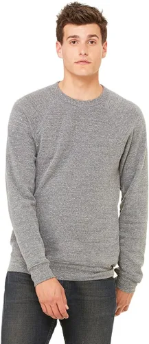 Miniatura 16 de Bella Canvas Sudadera de forro polar de esponja con cuello redondo (3901), Gris oscuro (Dark Grey Marble Fleck), M