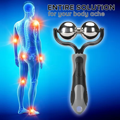 Miniatura 4 de Nobility Rodillo de bola de masaje: hielo frío y caliente para el tejido profundo y el dolor muscular para aliviar la rigidez y el estrés, cuerpo