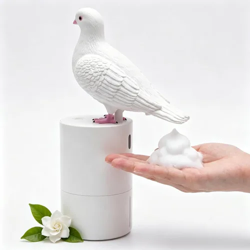 Miniatura 7 de Dispensador de Jabón de Espuma Bird of Peace - Divertido Lavamanos de Inducción de Caca de Paloma Dispensador Automático de Jabón para Cocina y Baño
