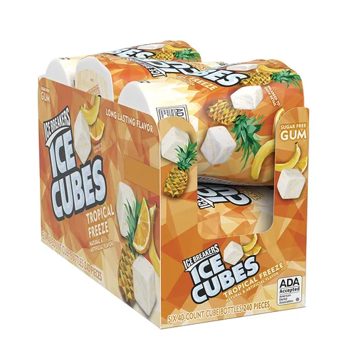 Miniatura 11 de ICE BREAKERS Ice Cubes - Botella de goma de mascar sin azúcar, 3.24 oz (40 piezas)