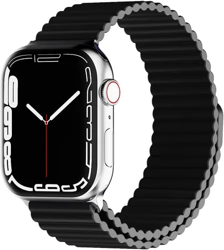 HeiKe Correa magnética de silicona para Apple Watch Band de 1.929 in 1.811 in 1.772 in 1.732 in 1.654 in 1.614 in 1.575 in 1.496 in para hombres y