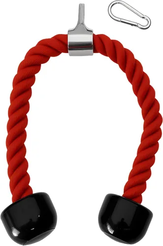 Miniatura 12 de Accesorios de cable de cuerda de tríceps pesados, accesorios de máquina de cable para gimnasio en casa, cuerda de tríceps de nailon para accesorios