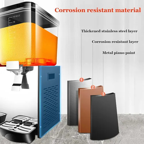 Miniatura 5 de Tipo de agitación comercial de acero inoxidable Máquina de granizado de hielo caliente y frío 20/40L Máquina de jugo de mezcla de acero inoxidable