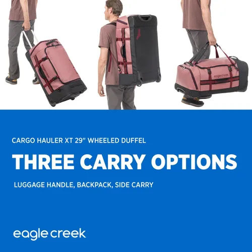Miniatura 6 de eagle creek Cargo Hauler XT - Bolsa de lona con ruedas, asa telescópica y correas de mochila plegables, tapa en U con cerradura y bolsillo de acceso