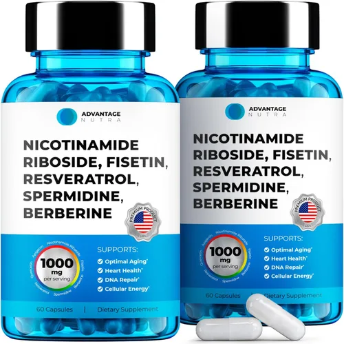 Suplemento liposomal de nicotinamida ribósido NR Resveratrol NAD: Nicotinamida 500mg con fisetina, polvo de resveratrol espermidina berberina NAD