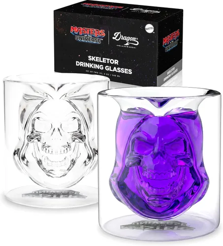 Miniatura 11 de Dragon Glassware Vasos de bebida Alien – Juego de 2 vasos de 7 onzas con diseño único de doble pared gris inspirado en alienígenas de Área 51