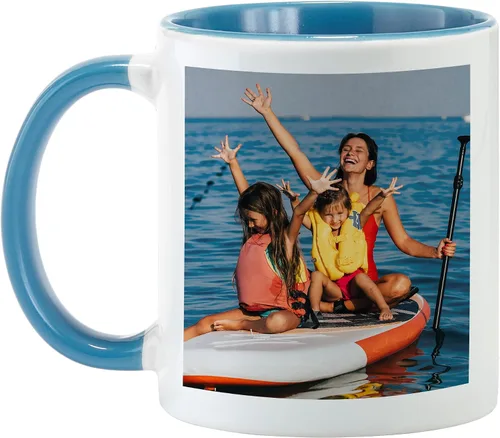 Miniatura 20 de Let's Make Memories Taza con fotos personalizada, taza de café personalizada, tu foto o obra de arte de niños, para ella, cumpleaños, para mamá