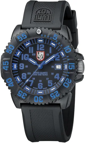 Miniatura 2 de Luminox Reloj Evo Navy Seals Colormark negro azul (serie XS.3053), resistente al agua, 656.2ft, indicador de fecha, caja de carbono ligera, Negro