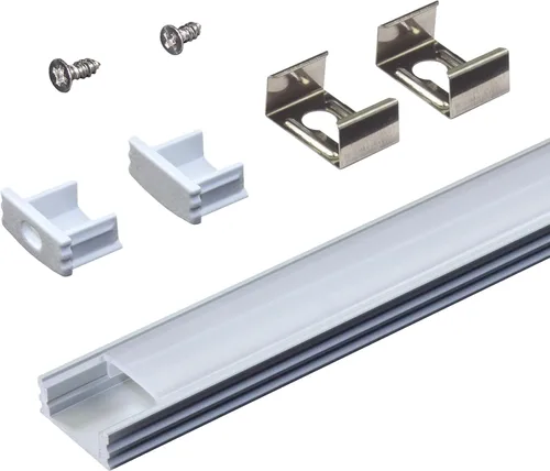 Miniatura 14 de Armacost Lighting Canal de montaje de luz de cinta LED para montaje en superficie, paquete de 5 unidades, color negro, 960056