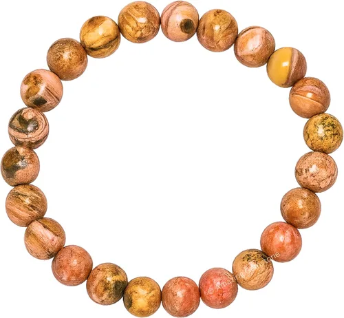Miniatura 83 de Amazing Gemstone Pulsera de cristal para mujeres y hombres, pulsera de cristal curativo de protección, pulsera elástica con cuentas de piedras