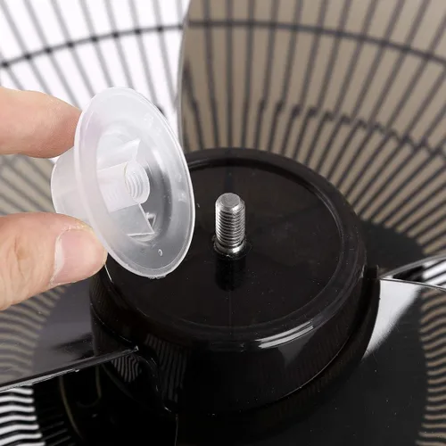 Miniatura 7 de FEESHOW Reemplazo de la cuchilla de ventilador de plástico de 16 pulgadas, 3 hojas con cubierta de tuerca, aspas de ventilador eléctrico