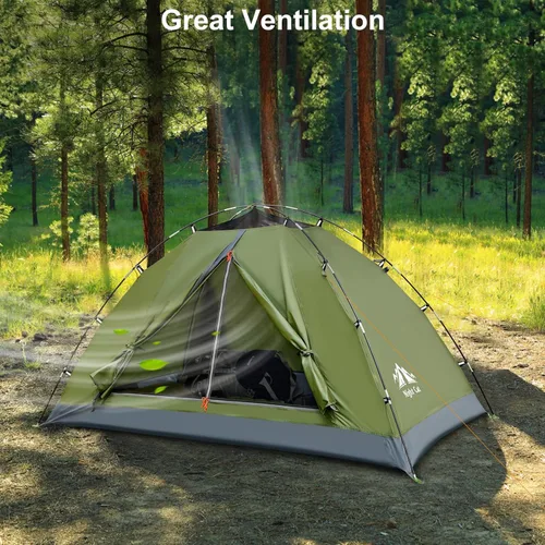 Miniatura 5 de Night Cat Tiendas de Campaña Mejoradas para Mochileros 1 a 2 Personas, Fácil Configuración con Clips, Tienda de Camping Impermeable para Adultos