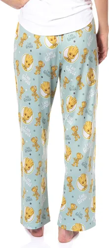 Miniatura 5 de Marvel Comics - Pantalones de pijama para mujer con texto en inglés "I Am Groot Guardians of The Galaxy