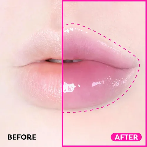 Miniatura 2 de COLORGRAM FRUITY GLASS GLOSS 01 GRAPE BLACK Brillo labial brillante no pegajoso con brillo similar al vidrio Lápiz labial hidratante de larga