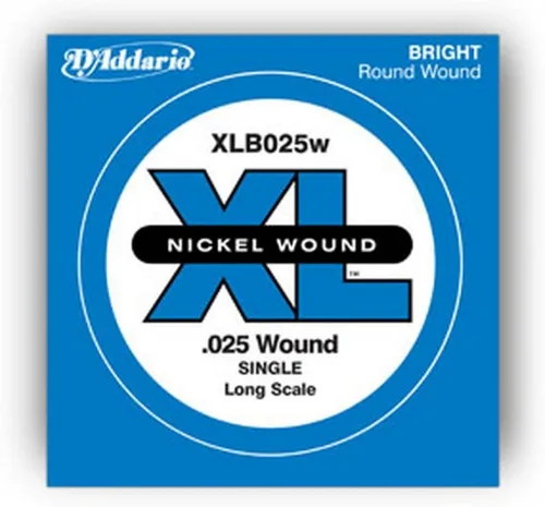 Miniatura 18 de D'Addario XLB020P Guitarra Bajo de Acero Liso Cuerda Simple, Escala Larga, .020