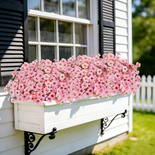Miniatura 91 de AmyHomie 16 paquetes de flores artificiales de eucalipto negro para exteriores, resistentes a los rayos UV, flores sintéticas que no se decoloran