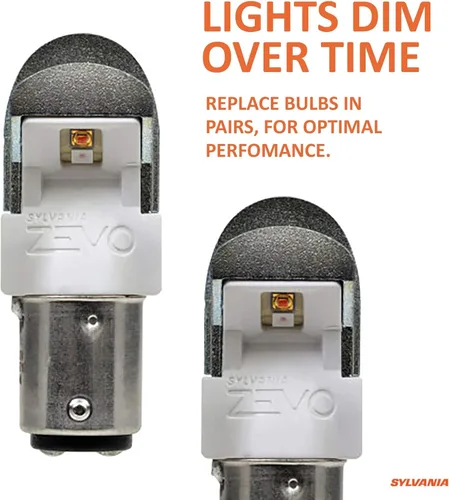 Miniatura 2 de SYLVANIA - Bombilla LED ámbar 1157 ZEVO - Bombilla LED brillante, ideal para luces de estacionamiento y giro (contiene 2 bombillas)
