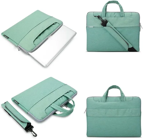Miniatura 2 de Lacdo Funda para portátil de 15,6 pulgadas, compatible con portátiles de 15,6 pulgadas, color verde