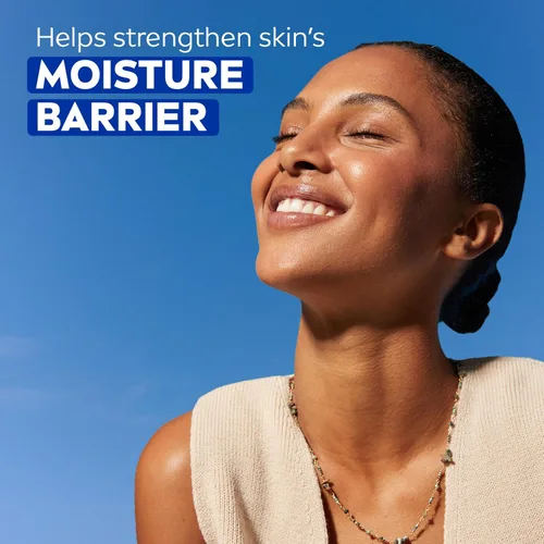 Miniatura 6 de NIVEA Crema hidratante para el cuerpo, la cara y las manos, fórmula alemana, rica crema hidratante corporal con provitamina B5, lata de 8.4 onzas