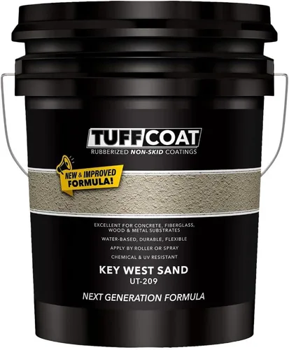 Miniatura 17 de Tuff Coat UT-213 Gris Medio - 5 Galones: Revestimiento sumergible, a base de agua, de goma antideslizante