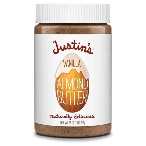 Miniatura 10 de Justin's Mantequilla de almendras y canela, sin revuelta, sin gluten, sin OMG, de origen responsable, tarro de 16 onzas (paquete de 6)