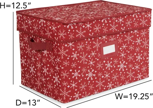 Miniatura 3 de Covermates Keepsakes – Caja de almacenamiento ajustable de 72 piezas – Capacidad para adornos de 4 pulgadas – Resistente – Asas – apilables