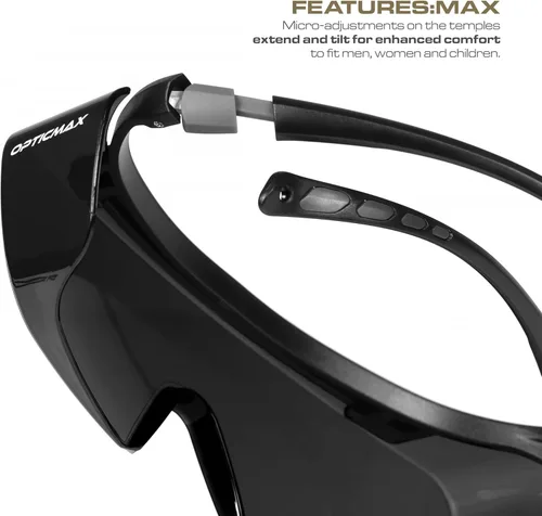 Miniatura 3 de Glove Station Optic Max - Gafas de seguridad sobre lentes oculares - Se ajustan sobre tus lentes de prescripción - Gafas de seguridad para hombres