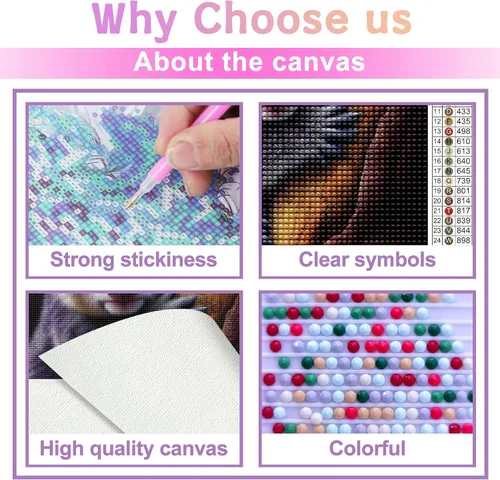 Miniatura 3 de Kits de pintura de diamantes 5D para adultos, kits de arte de diamantes para principiantes, Koala pequeño, taladro completo, gemas de puntos
