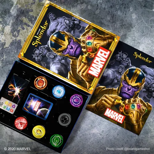 Miniatura 6 de Asmodee Juego de mesa Marvel Splendor: une héroes y gemas en una aventura de estrategia épica, juego familiar para niños y adultos, a partir de 10