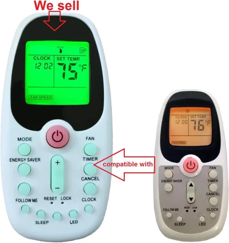 Miniatura 4 de Reemplazo para Keystone Midea Indurama Aire Acondicionado Control Remoto R09B/BGCE R09/BGCE RG09E/BGCEU1 R09D/BGCE