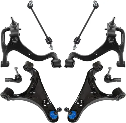 Miniatura 427 de Detroit Axle - Kit de brazos de control de extremo delantero de 8 piezas para Dodge Dakota 00-04, Durango 00-03, 4 brazos de control superior e