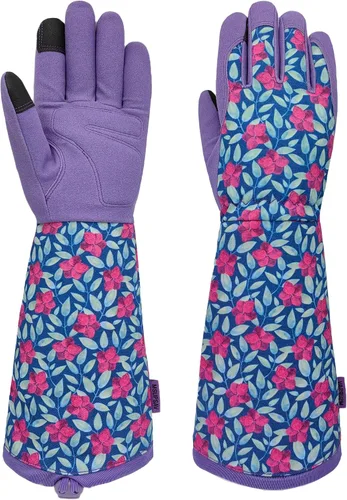 Miniatura 18 de Guantes Largos de Jardinería, Resistentes a Espinas y Pinchazos, Guantes Protectores para Rosas y Cactus para Jardinero, Regalos Girasol