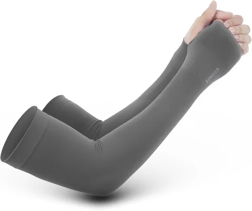 Miniatura 9 de GOUNOD Mangas de enfriamiento con protección solar para los brazos con orificios para el pulgar, jardinería, deportes al aire libre, entrenamiento