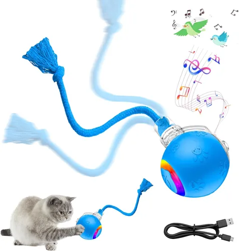 Miniatura 9 de Nuevo Juguete de Pelota para Gatos Mejorado - Speedy Tail 2.0 Juguete para Gatos, Pelota de Juguete Interactiva para Gatos, Juguetes Estimulantes