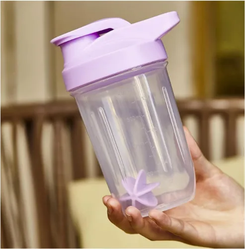 Miniatura 10 de ChezMax Shaker Bottle for Protein Powder (BPA free),PP5 Leakproof Mixer Cup with Built-In Mixing Blade, Portable Workout Shaker for Protein, Negro