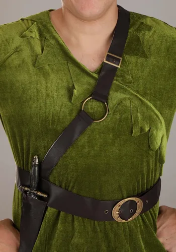 Miniatura 4 de Adult Classic Peter Pan Costume Mens, Fantasy Neverland Lost Boy Green Halloween Outfit