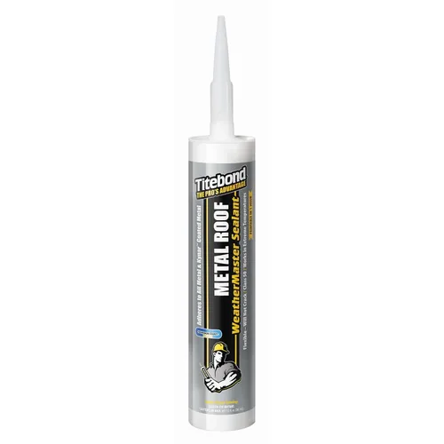 Miniatura 9 de Titebond WeatherMaster Sellador de techo de metal, gris – Calafateo de polímero de primera calidad para aluminio, cobre, acero galvanizado y metales