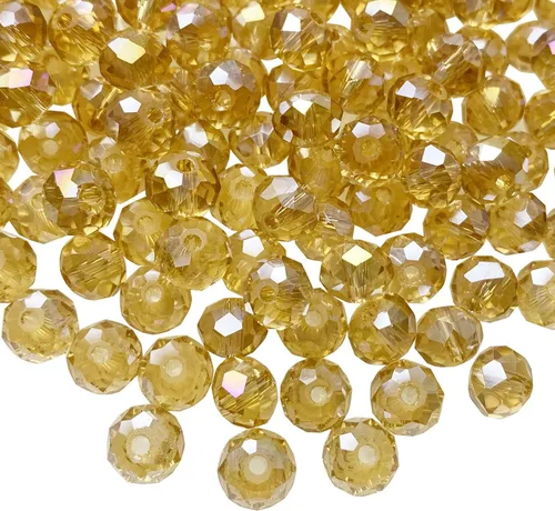 Miniatura 18 de Jmassyang Briolette Rondelle - Cuentas de cristal facetadas de 0.315 in para hacer joyas, pulseras, collares, aretes (negro, 250 unidades)
