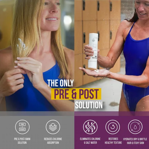 Miniatura 5 de TRIHARD Elite Swim Protection Pack Kit completo para cabello y cuerpo Incluye muestras gratuitas de lavado facial y loción corporal