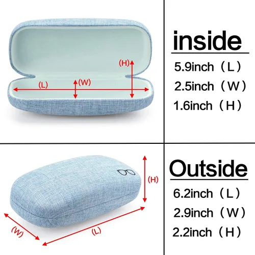 Miniatura 3 de Vemiss - Funda rígida para lentes de sol (lino)