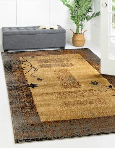 Miniatura 16 de Unique Loom Barista Collection - Alfombra Excelsa (octágono de 6 pies 1 pulgada, beige/marrón)