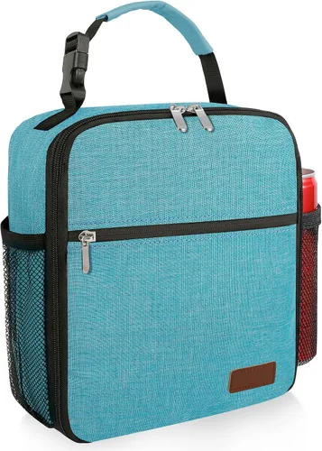 Miniatura 24 de Lonchera pequeña aislada para mujeres y hombres, lonchera Bento para niños, bolsas térmicas compactas portátiles para enfriar comidas con asa
