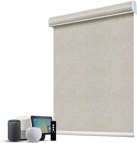Miniatura 14 de SmartWings Persianas Motorizadas con Filtro de Luz, Compatible con Matter Thread Homekit Z-Wave Alexa Google, Persianas con 70% de Opacidad Safari
