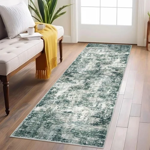 Miniatura 44 de Lansny Alfombra pequeña abstracta de 2 x 3 pies, alfombra de entrada, alfombra lavable para puerta de entrada, alfombra lavable antideslizante