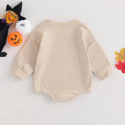 Miniatura 41 de FYBITBO Traje de Halloween para recién nacido, niña y niño, espeluznante temporada, mameluco con burbujas para otoño, Halloween, ropa de bebé